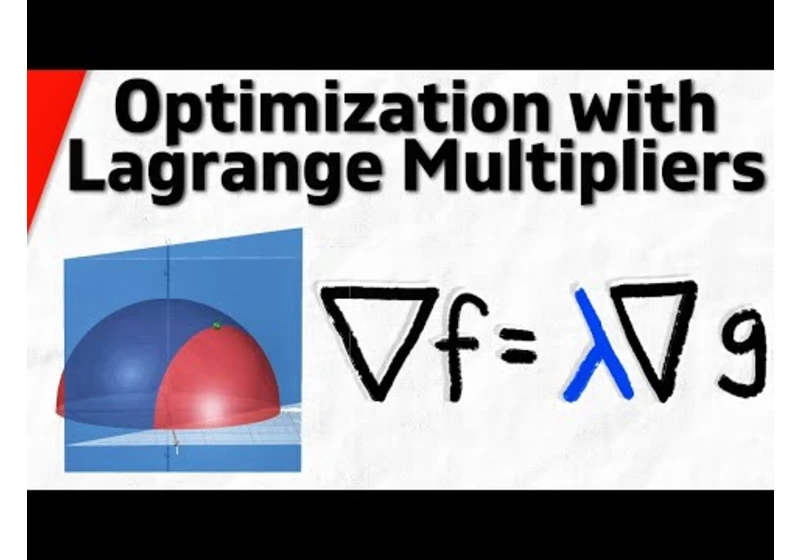 Find Constrained Maximum and Minimum with Lagrange Multipliers | Calculus 3 Exercises