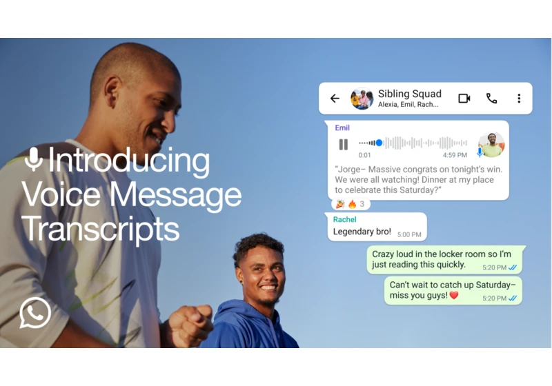 WhatsApp adds voice message transcripts