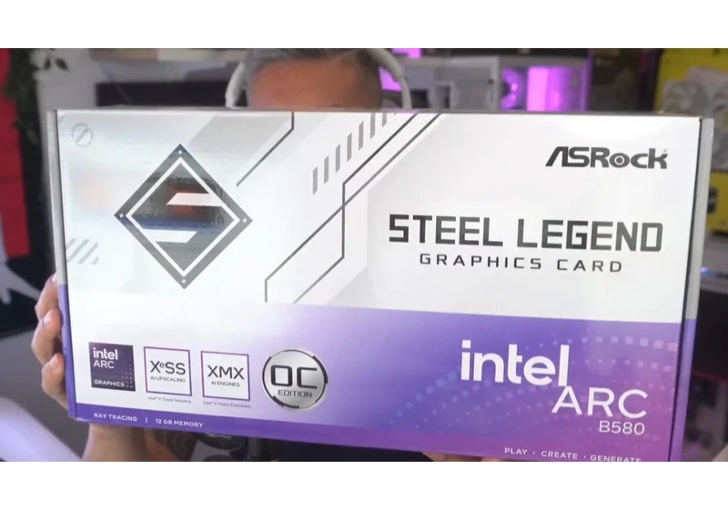  Intel Arc B580 GPU exposed by reviewer as Intel and AIBs subtly tease Battlemage's Dec 3 launch 