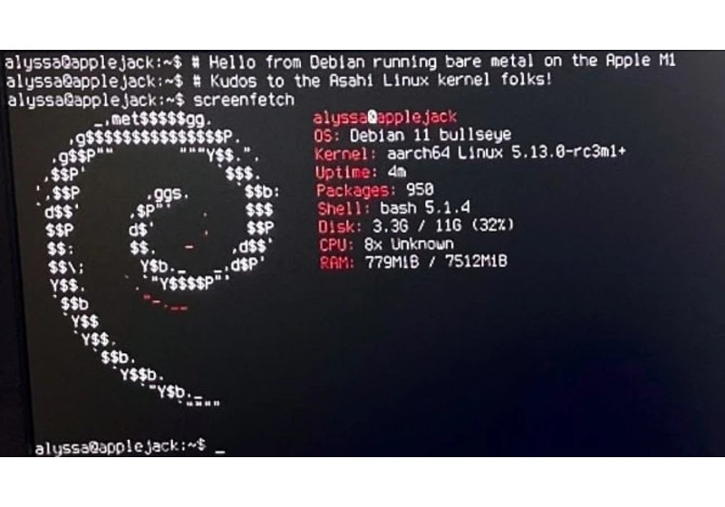 Debian běží na Apple M1, Gentoo nabízí novou možnost stahování