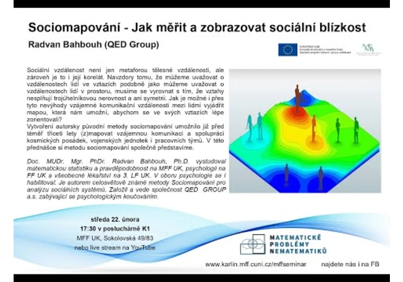 Sociomapování: Jak měřit a zobrazovat sociální blízkost – R. Bahbouh [seminář MPN 22.2.2023]