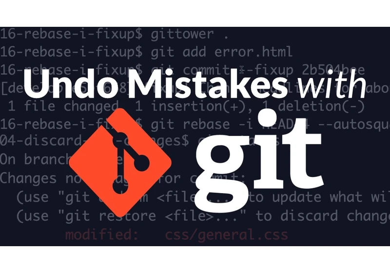 How to Undo Mistakes With Git Using the Command Line