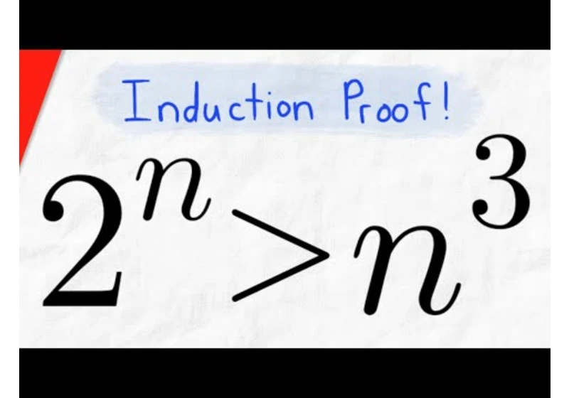 Induction Proof: 2^n is greater than n^3 | Discrete Math Exercises