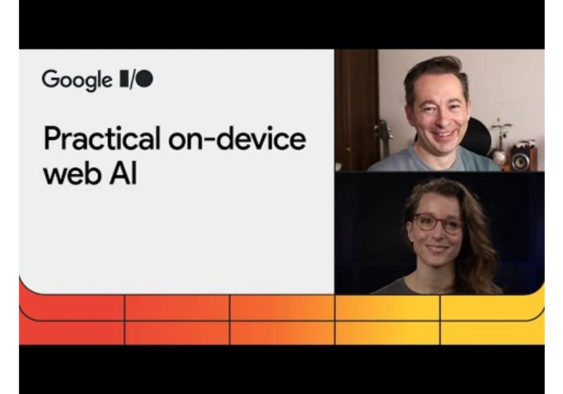 Practical on-device AI for web developers