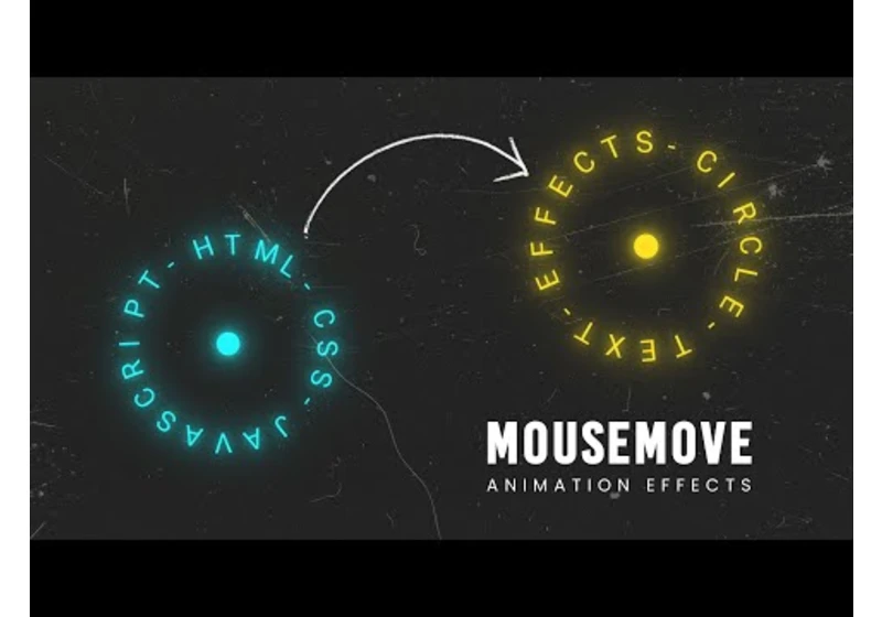 Animated Circle Text on Mousemove using CSS & Javascript 02