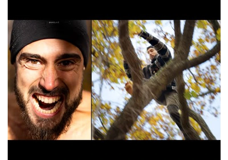 Professional Climber  VS  Crazy Real life Tarzan