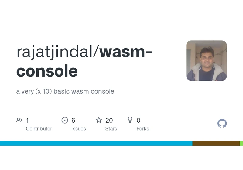 Show HN: I built a WASM-console using WebAssembly and tinygo