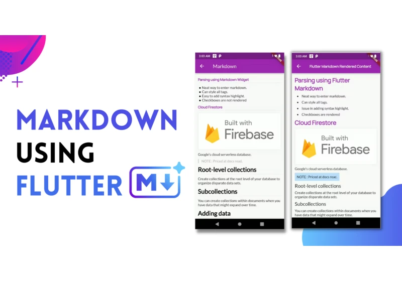 Working With Markdown in Flutter, Dart