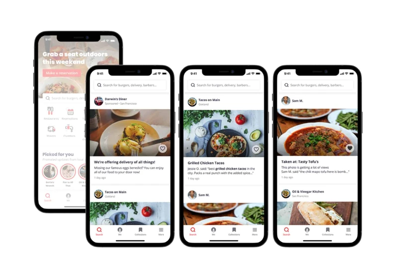 Yelp’s new home feed looks like a certain popular social media app