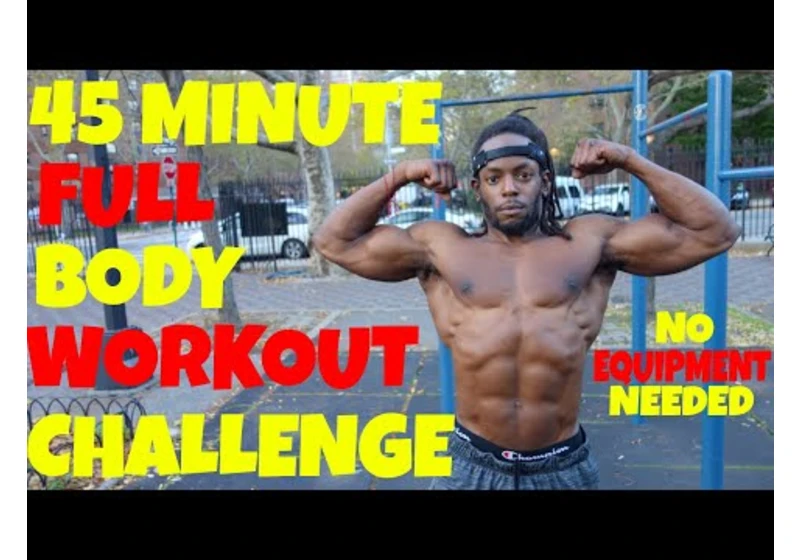 45 Minute Full Body Workout Challenge (NO EQUIPMENT) - Shredda | That's Good Money