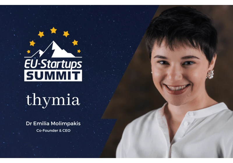 Dr Emilia Molimpakis, Co-Founder and CEO of thymia, will speak at this year’s EU-Startups Summit!