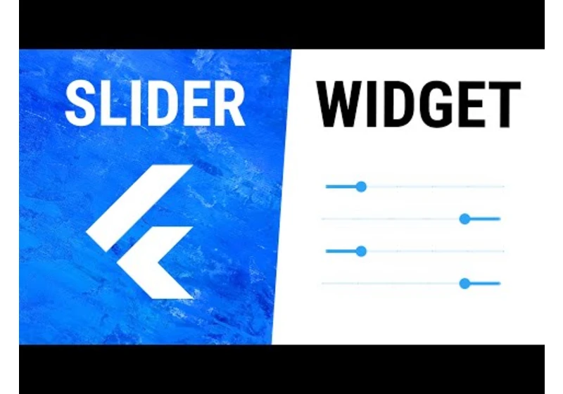 Flutter Slider Widget