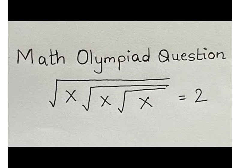 A Chinese Math Olympiad Question | You should know this trick!