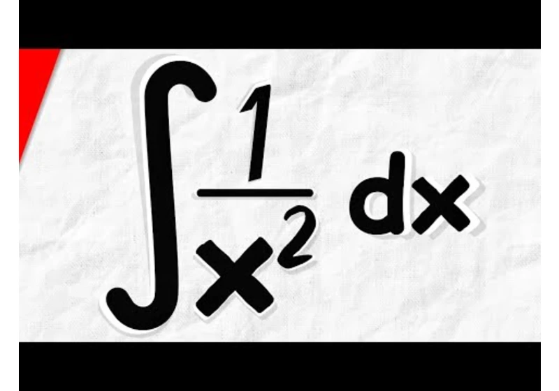 Integral of 1/x^2 | Calculus 1 Exercises