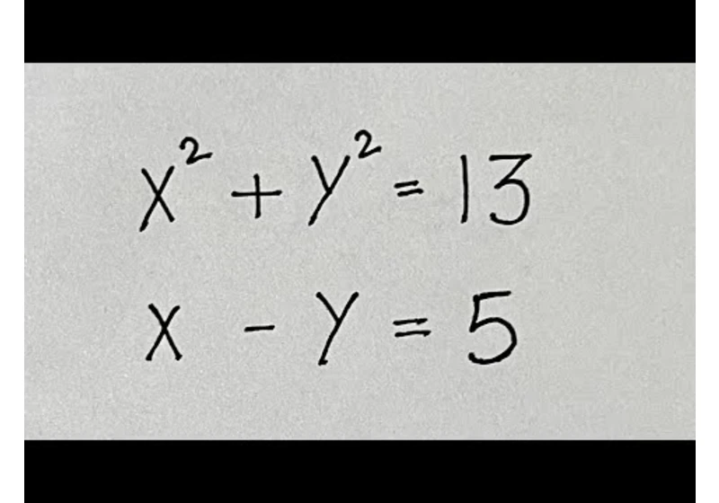 Belgium | System of Quadratic / Linear Equation | Math Olympiad