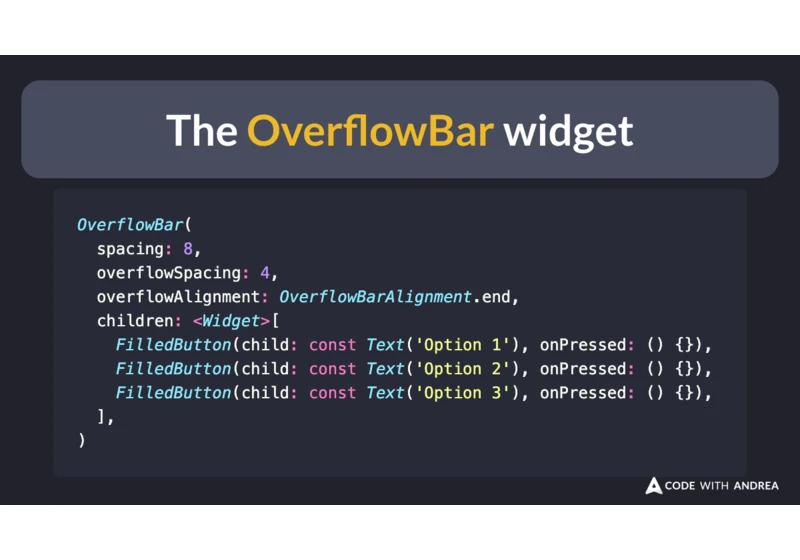 The OverflowBar Widget