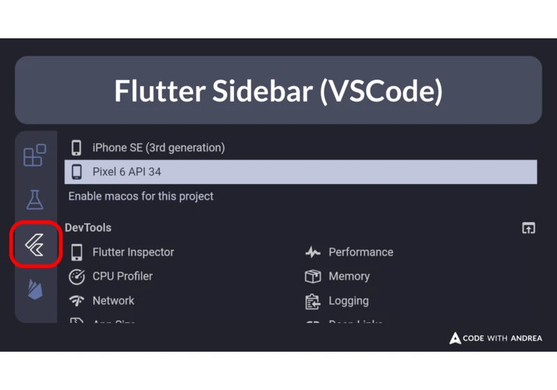 Flutter Sidebar (VSCode)