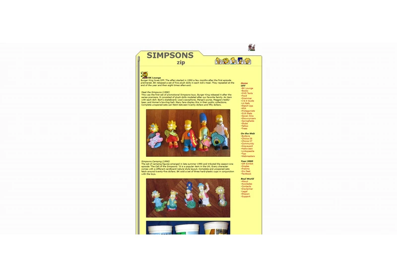 Republishing My Simpsons Fan Site, Twenty Years Later