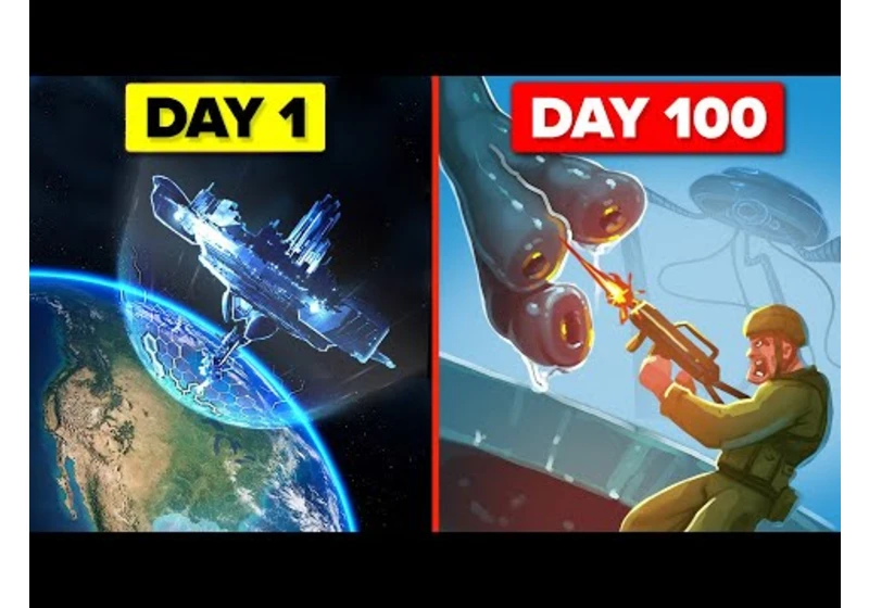 I Survived 100 Days of THE INVASION (NOT MINECRAFT)