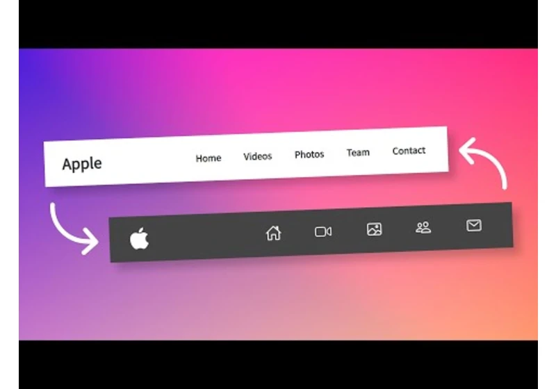 Changing Navbar Style Based On Scroll using CSS & Javascript