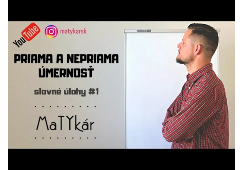 PRIAMA a NEPRIAMA ÚMERNOSŤ - slovné úlohy #1