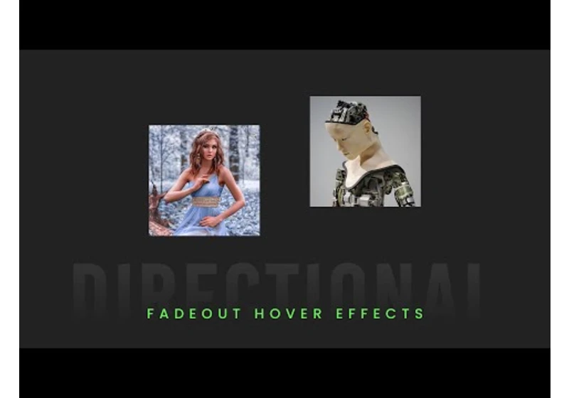 CSS Directional Fadeout Hover Effects