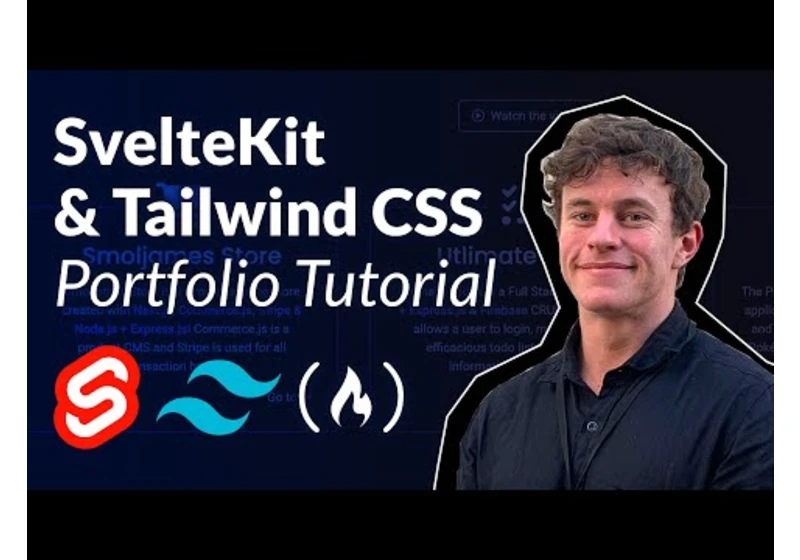 SvelteKit & TailwindCSS Tutorial – Build & Deploy a Web Portfolio