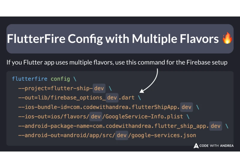 FlutterFire Config with Multiple Flavors (Shell Script)