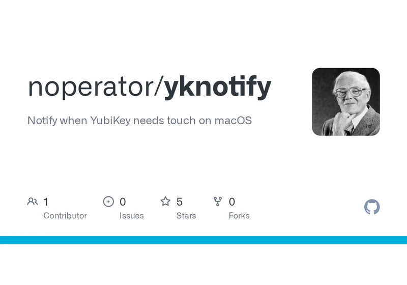 Show HN: yknotify – Notify when YubiKey needs touch on macOS