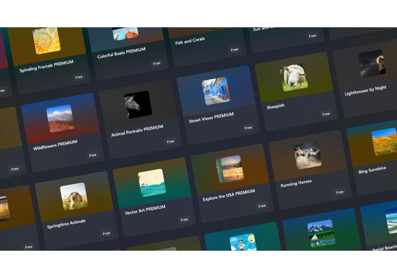  Microsoft replaces free wallpaper website with an unorganized mess in the Microsoft Store 