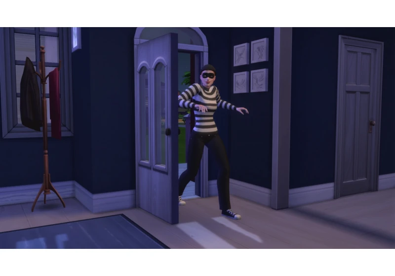  The burglar is back in The Sims 4 and, while they may have taken ten years to add, at least it's free 