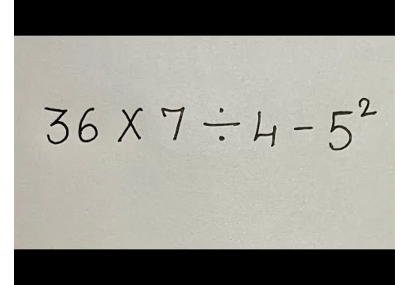 Solve using PEMDAS / BODMAS