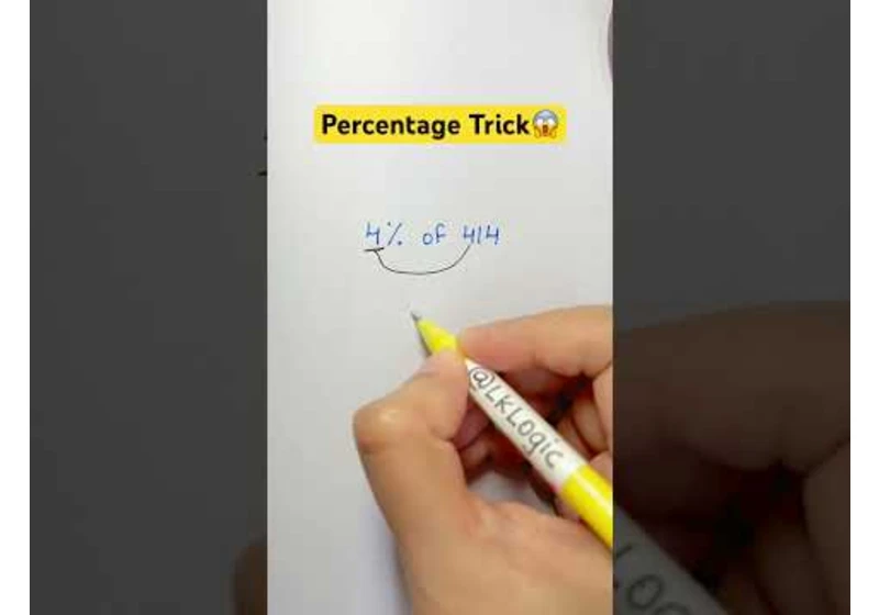 Percentage Trick