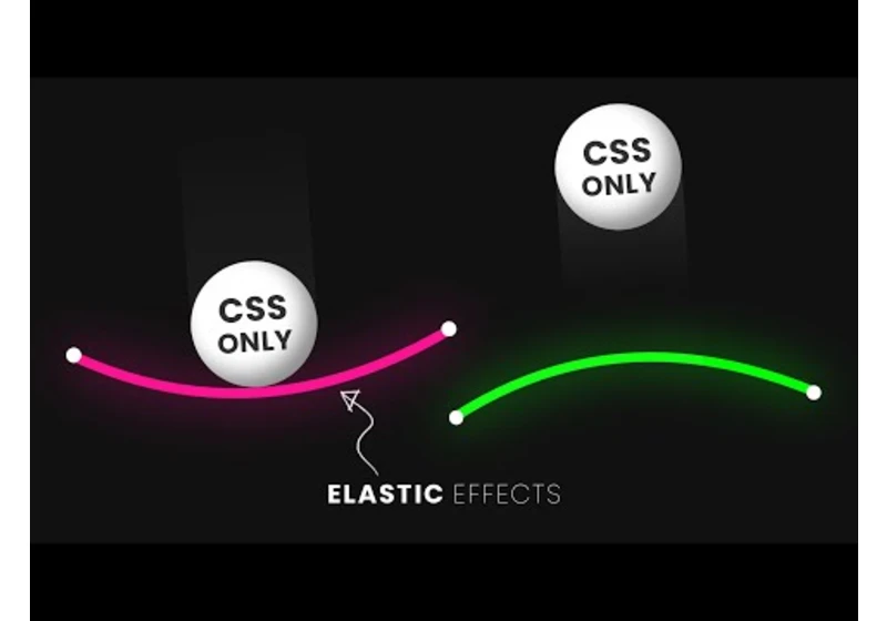 CSS Elastic Line Animation Effects | CSS SVG Animation