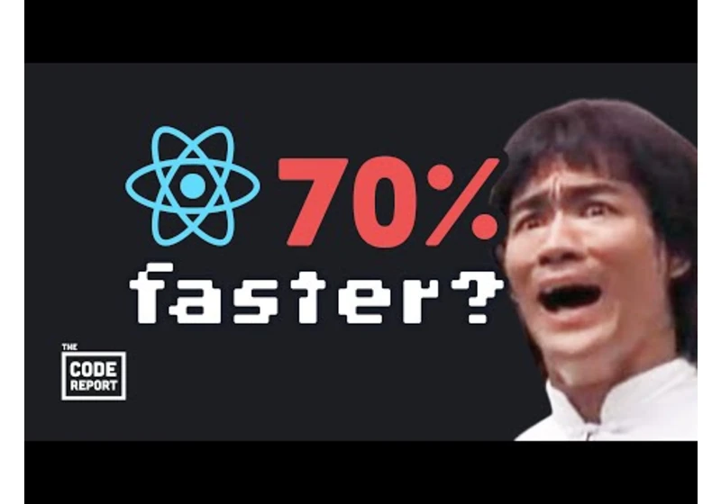 High-school student makes React a million times faster