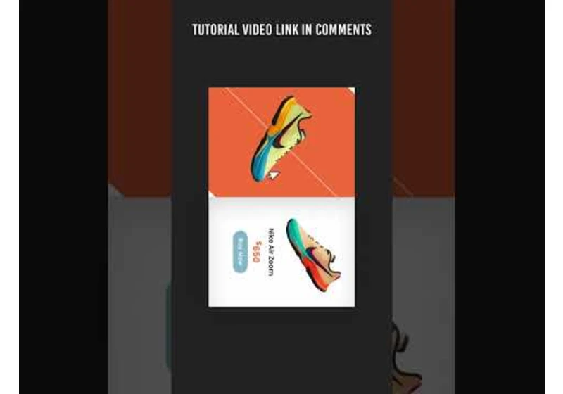 CSS 3D Flip Product Card Hover Effects #shorts