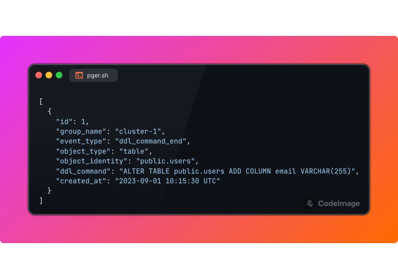 Beyond logical replication: pg_easy_replicate Supports Tracking DDL Changes