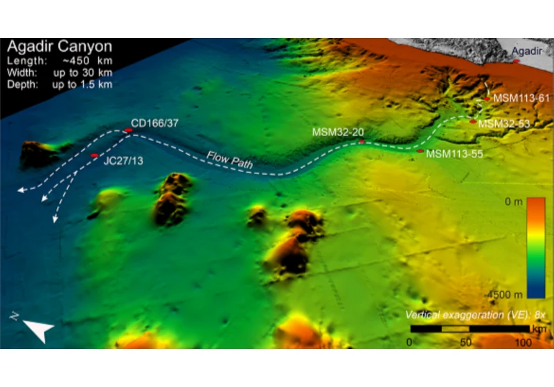 Giant underwater avalanche decimated Atlantic seafloor 60k years ago