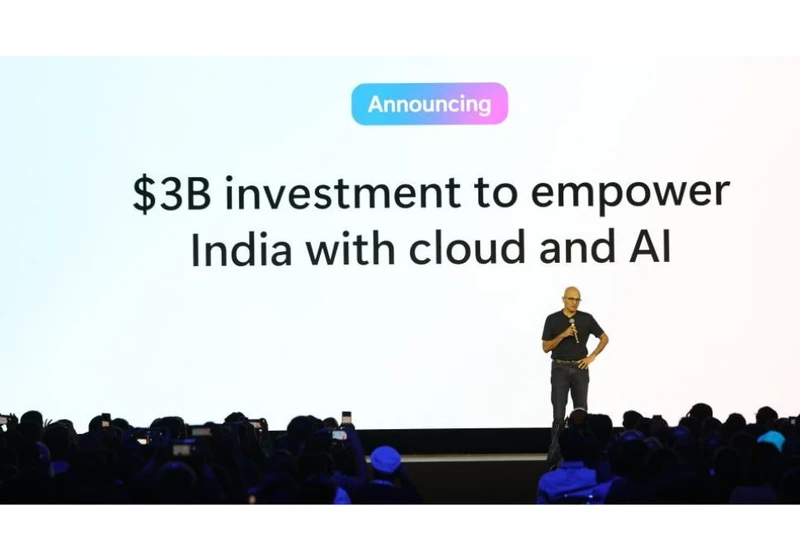  Microsoft reveals billion-dollar cloud and AI investment plan in India 