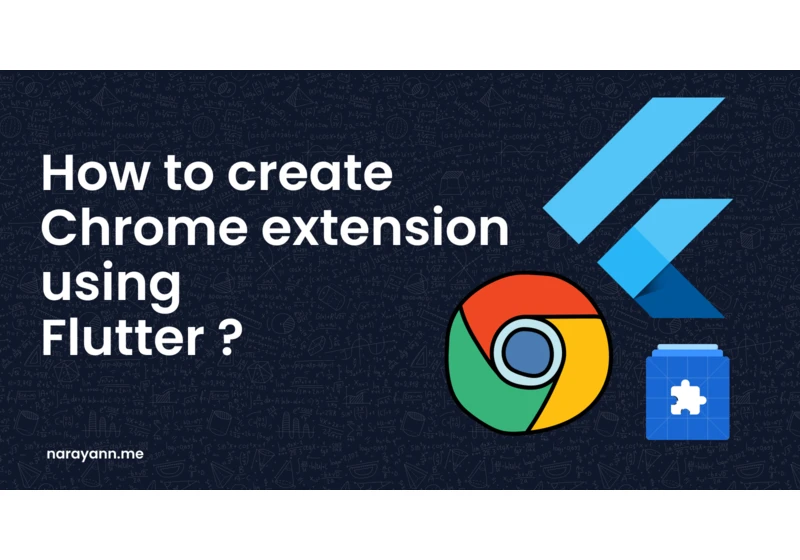 How to create Chrome extension using Flutter?