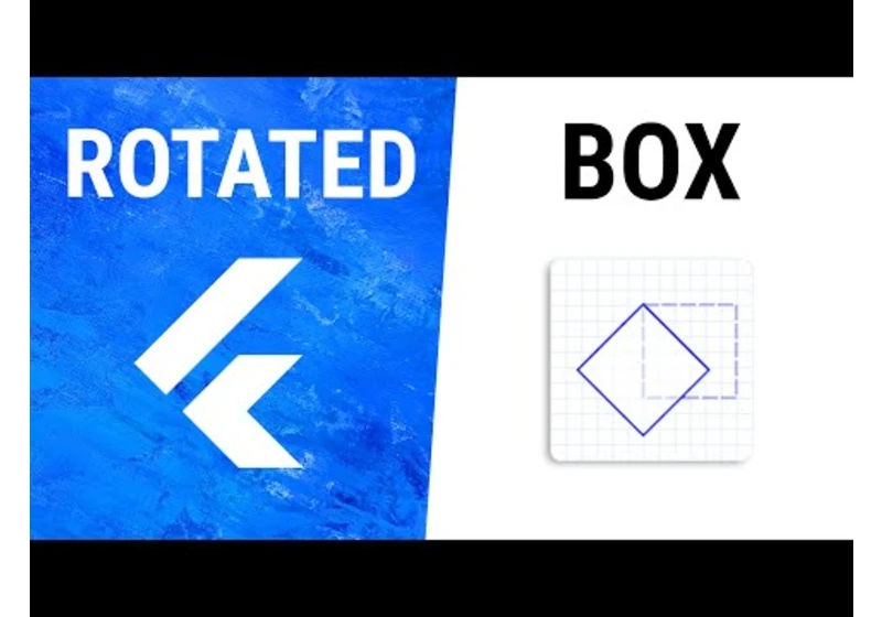 Flutter RotatedBox Widget