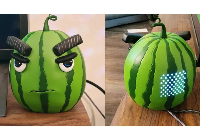  Raspberry Pi Gaming Rig Looks Like an Angry Watermelon 