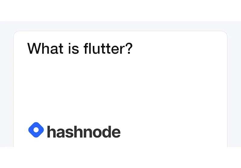 What is flutter?