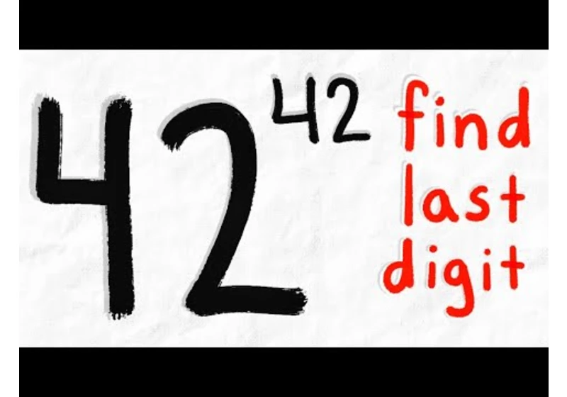 Find the Last Digit of 42^42