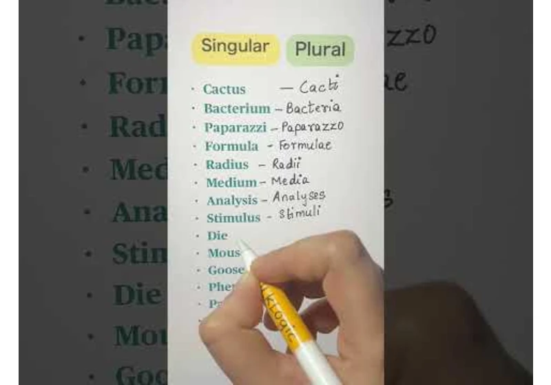 Singular vs Plural