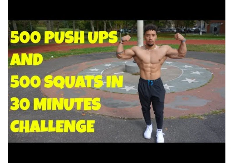 500 Push ups and 500 Squats in 30 Minutes Challenge - Los | That's Good Money