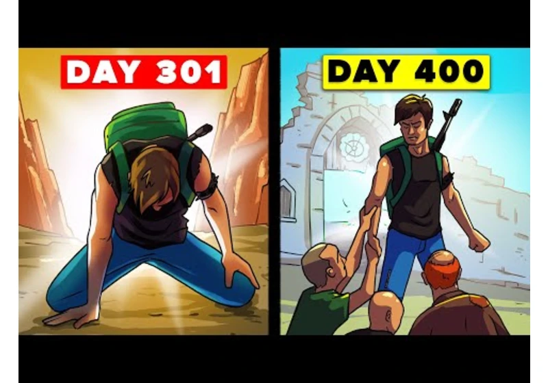 I Survived 400 Days of Nuclear War (NOT Minecraft)