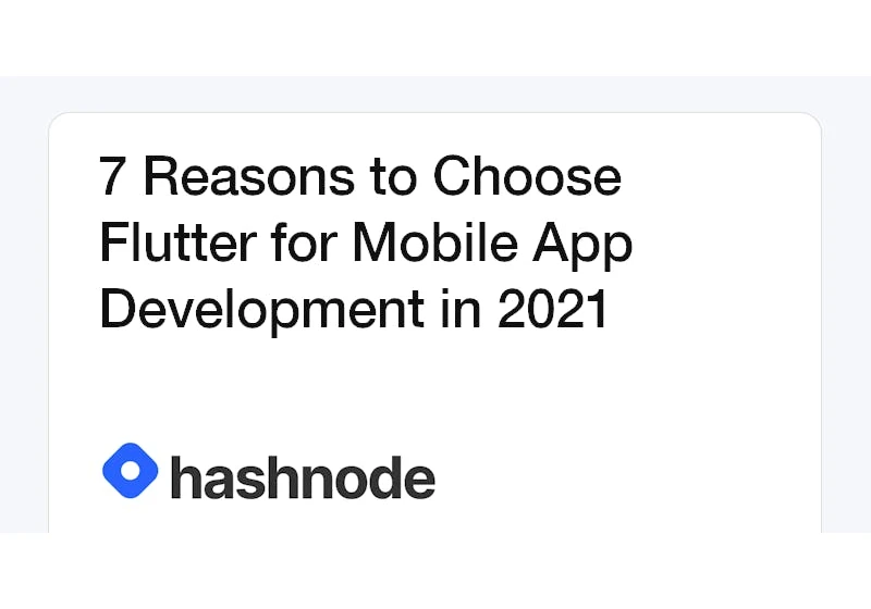 7 Reasons to Choose Flutter for Mobile App Development in 2021