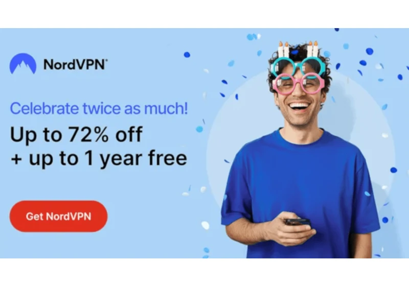 Celebrate NordVPN’s birthday with 72% off and an extra year for free