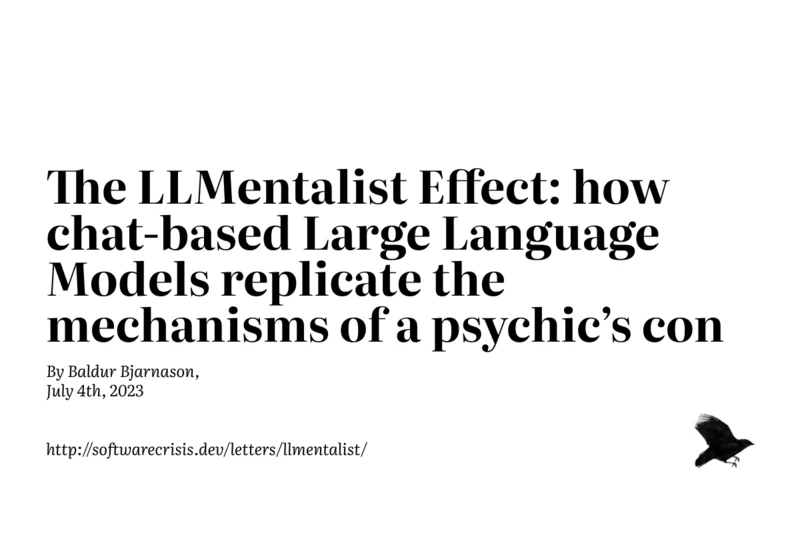 The LLMentalist Effect